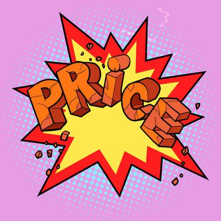 price word stylish labelのイラスト素材
