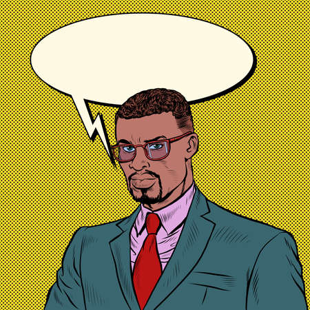 African businessman. A confident competent manのイラスト素材