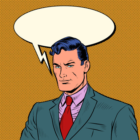 a handsome businessman solid self confidentのイラスト素材