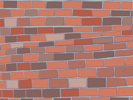Rough brick wall. Pressure and deadlock. Pop Art Retroのイラスト素材
