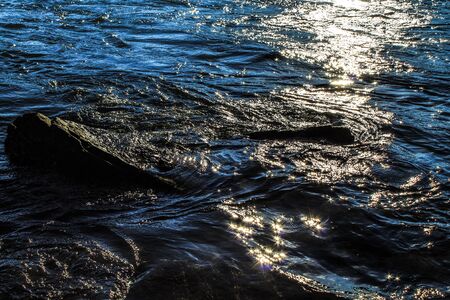 Early morning in St-Laurence River.の写真素材