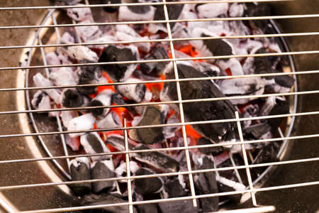 Burning barbeque.の写真素材