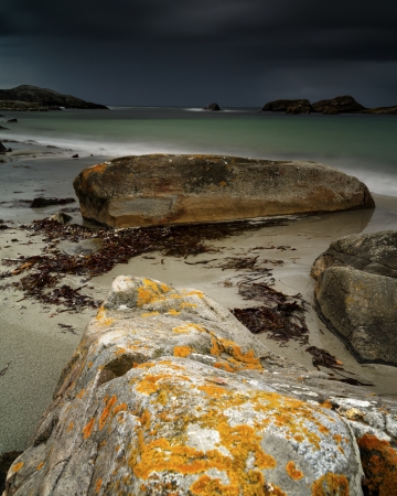 Stormy weather at Vigdel beach at Jæren  の写真素材