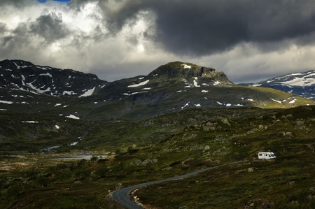 Haukelifjell in Telemark, Norway.の写真素材