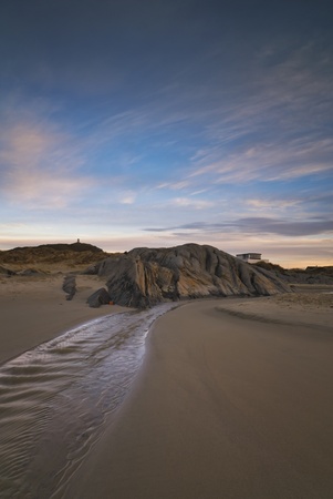 One of beaches of Jaeren  This beach is Hellestoe in Sola municipality of Sola in Rogaland county, Norway の写真素材