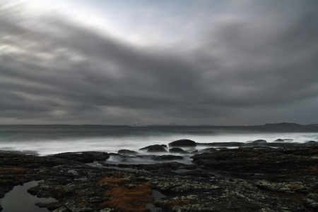 Stormy weather at Tungenes の写真素材