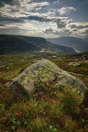 View towards Sirdalen, Vest Agder, Norway.の写真素材