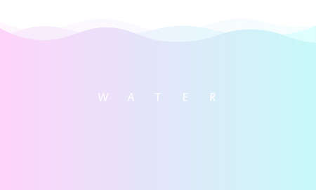 Refreshing waves, water graphicsのイラスト素材