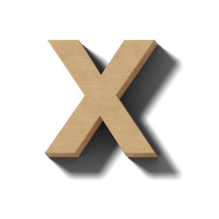 An image of the alphabet made of woodの写真素材