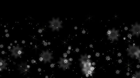 effect snow crystals fallingの写真素材
