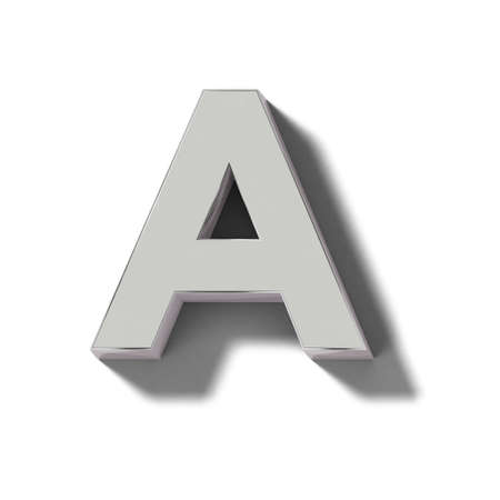 Realistic silver block charactersの写真素材