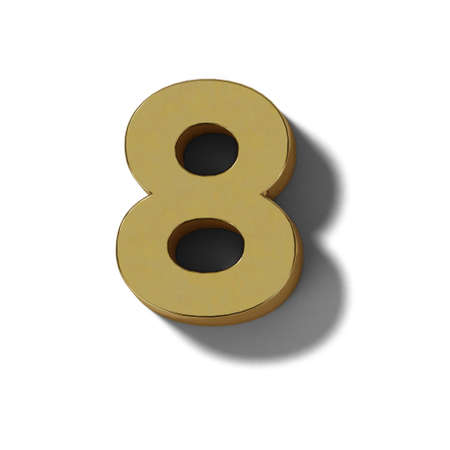 Realistic gold block charactersの写真素材