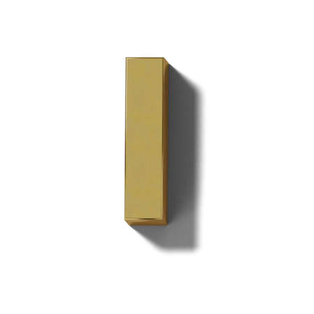 Realistic gold block charactersの写真素材