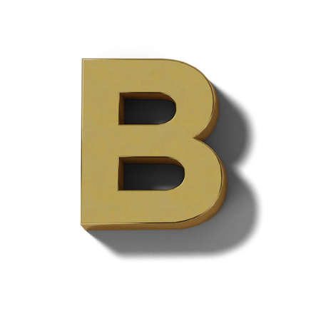 Realistic gold block charactersの写真素材