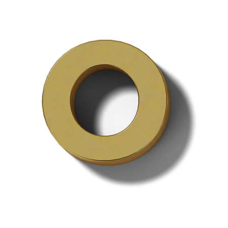 Realistic gold block charactersの写真素材