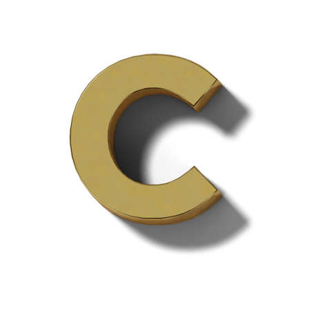 Realistic gold block charactersの写真素材