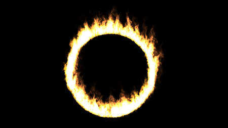 Flame of the ring of graphicsの写真素材
