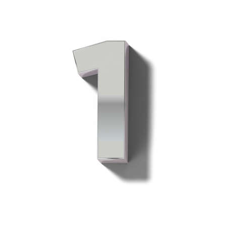 Realistic silver block charactersの写真素材