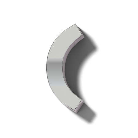 Realistic silver block charactersの写真素材