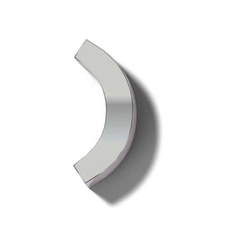 Realistic silver block charactersの写真素材