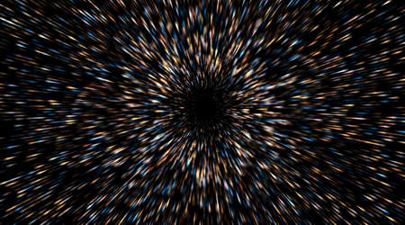 Colorful zoom effect of the graphics