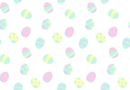 Dry good Easter eggs seamless pattern illustrationのイラスト素材