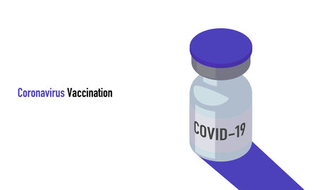 Vector illustration of the corona virus vaccineのイラスト素材