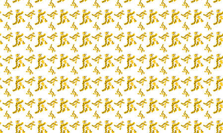 Seamless background graphics tiger of character has been laid