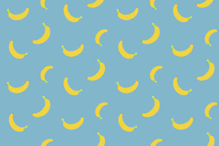 Cute banana seamless wallpaper vector graphic