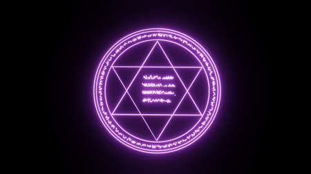 Graphic of magic square of six-pointed star