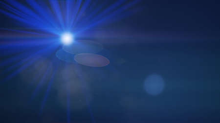 Blue light lens flare graphic material (lens flare, light, light leak)