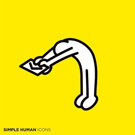 Simple human icon series "Confession"のイラスト素材