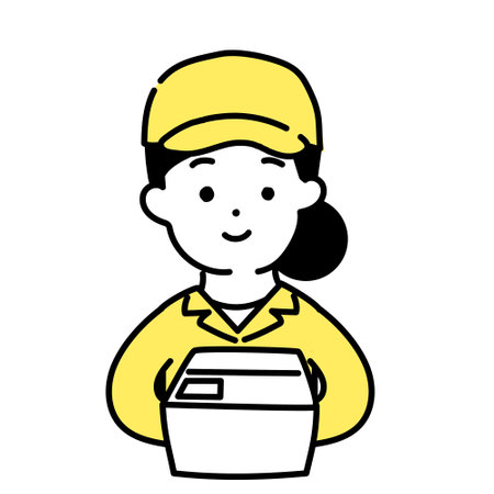 Illustration Series of Cute Person _ Women of Workers_ Smileのイラスト素材