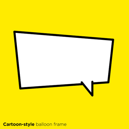 Illustration material of a simple design linear speech bubbleのイラスト素材