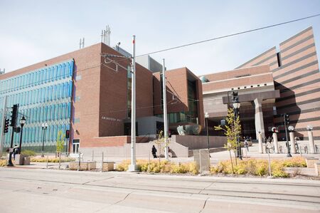 Amundson hall MINNEAPOLIS, MN, USA, MAY 2, 2017 campus of the University of Minnesotaのeditorial素材