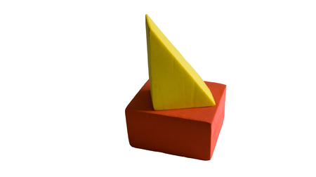 soft geometric shapesの写真素材
