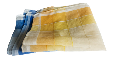 handkerchiefs on white backgroundの写真素材
