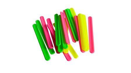 counting sticks are multicoloredの写真素材