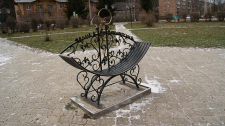 bench for loversの写真素材