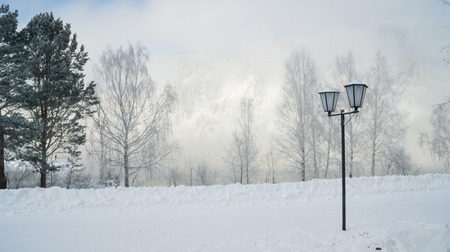 the river Bank in the cold