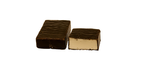 chocolate candies with cream fillingの写真素材