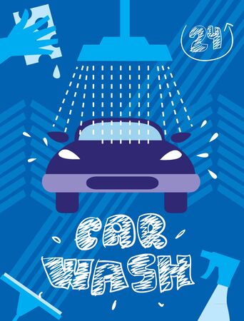 Car wash のイラスト素材