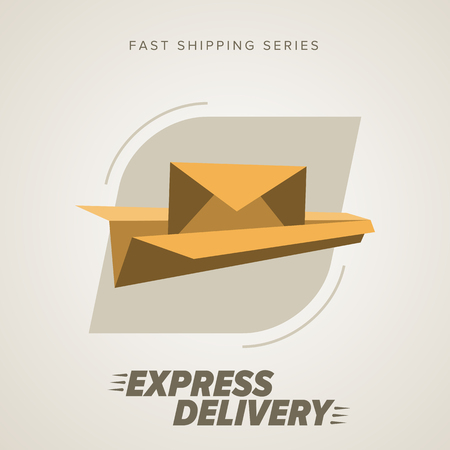 Express Delivery Services. Mail delivery. Fast Shipping. Icon Delivery vector. Express Delivery of Goods. Delivery Service, Cargo Delivery.のイラスト素材