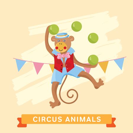 Circus Monkeyのイラスト素材