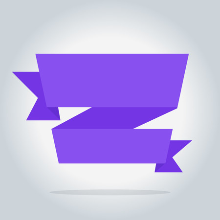 Vector banner isolated icon, origami style, vector illustrationのイラスト素材