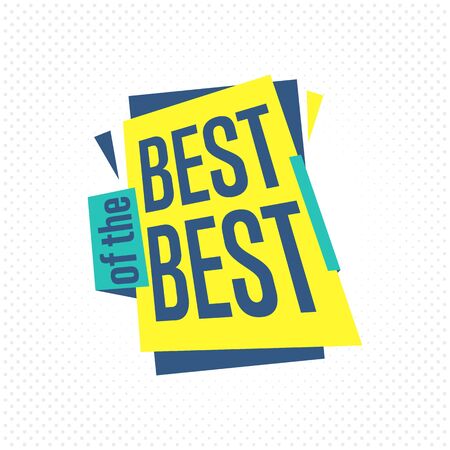 Sale badge, vector in flat design style. Best of the best badge.のイラスト素材