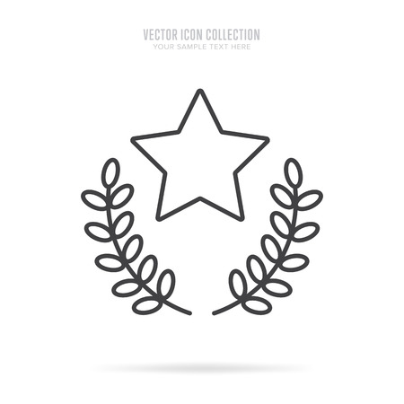 Awar icon vector isolated on white background. Linear style.のイラスト素材