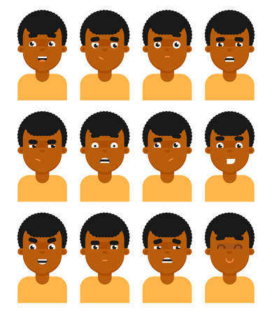 People face emotional icon isolated on white background vector illustrationのイラスト素材