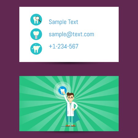 Professional business card for dentistsのイラスト素材