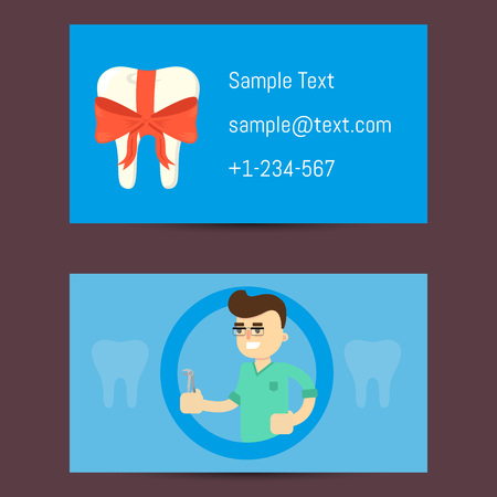 Professional business card for dentistsのイラスト素材